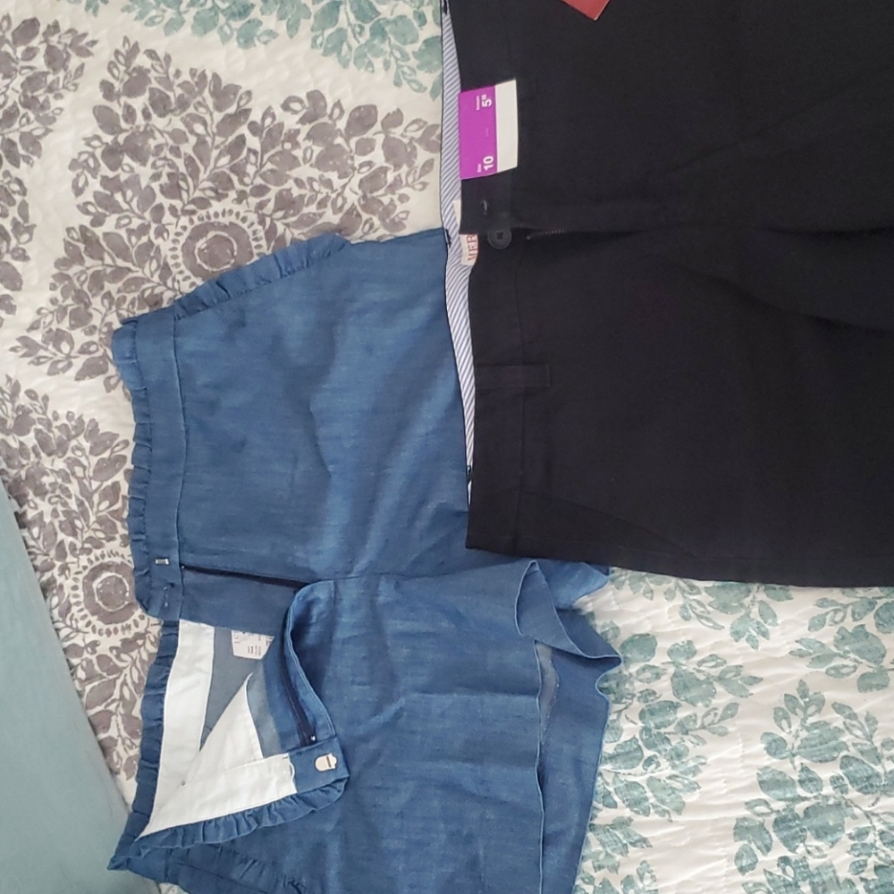 Brand new 2 pairs of shorts size 10
